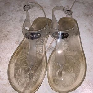 MK Clear sandals size 6